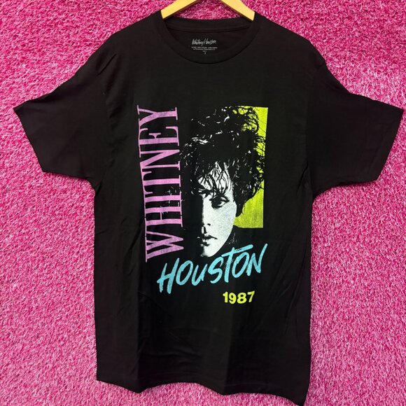 Whitney Houston 1987 oversized Music Tshirt size Small - Picture 1 of 4
